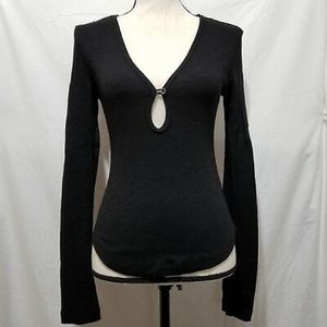 Free People Keyhole Thermal Henley